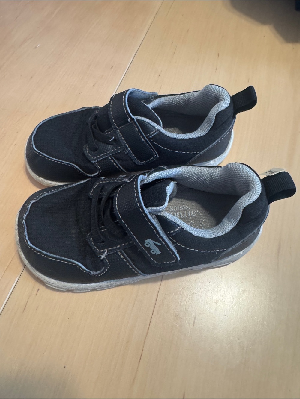 See Kai Run Black and Gray Toddler Hook-and-Loop Sneakers